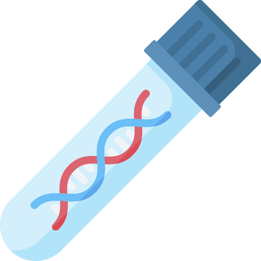 Dna test genetics lab education icon