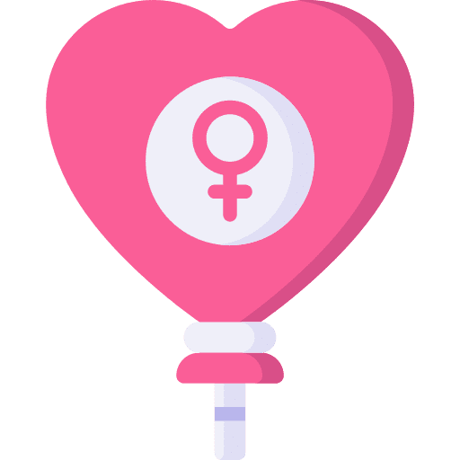 Feminism womens day feminism balloons icon
