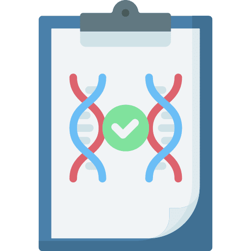 Dna test dna test clipboard medical icon