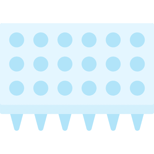 Pcr test plate virus pcr test icon