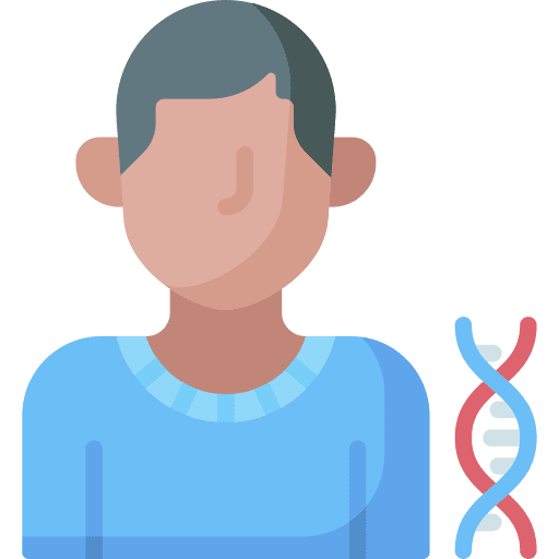 Dna deoxyribonucleic acid medical afro icon