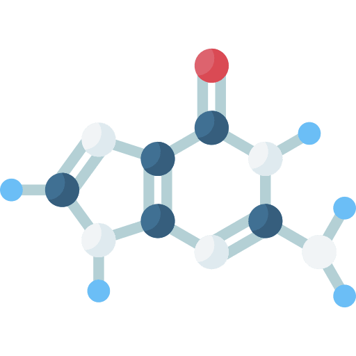 Guanine formula chemical molecule icon