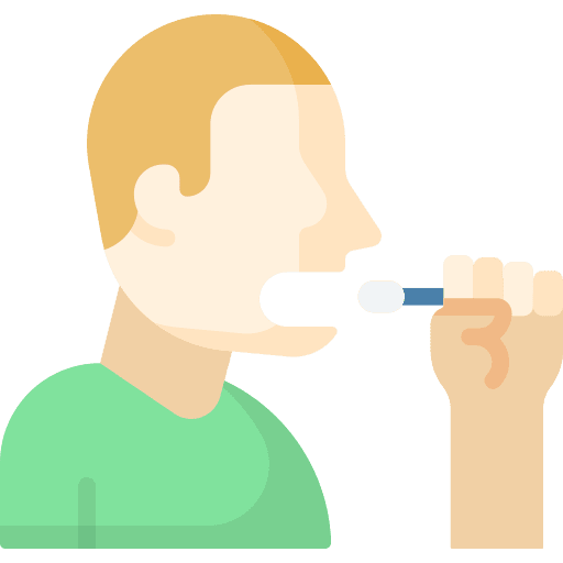 Swab cleaning user healthcare and medical icon