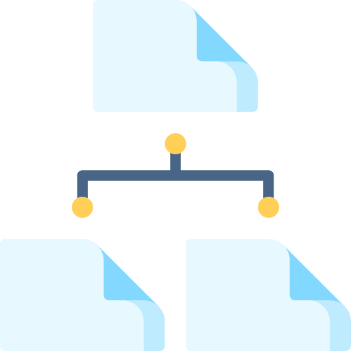 Information business order structure icon