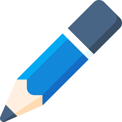 Pencil art and design pencil writing icon