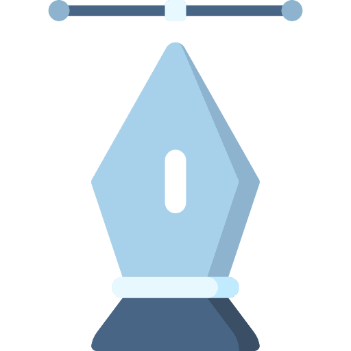 Vector pen tool art and design graphic tool icon