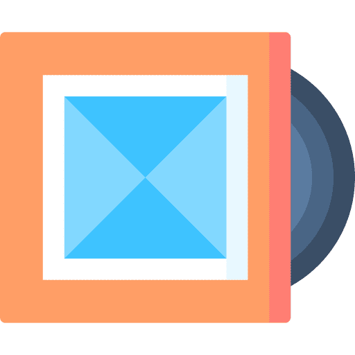 Album vinyl package album icon