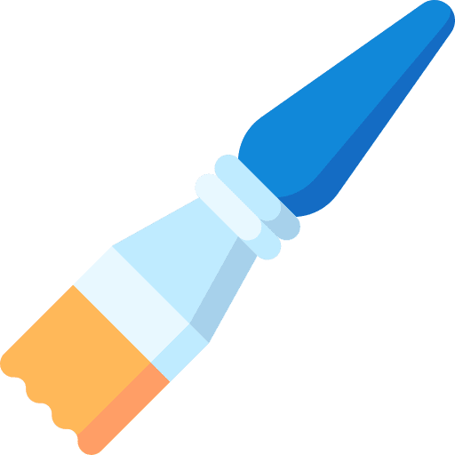 Brush paint interface brush icon