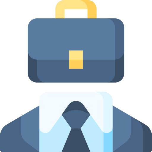 Business suit business and finance thinking icon