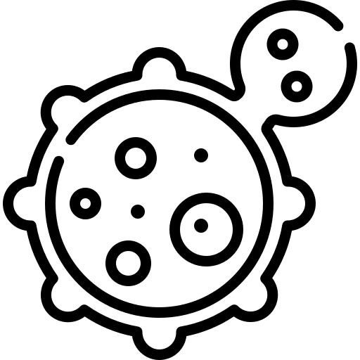 Cancer tumor biology healthcare icon