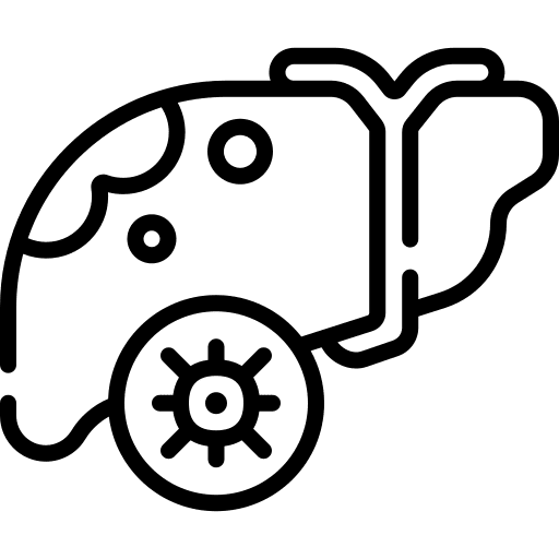 Liver cancer healthcare and medical illness cancer icon