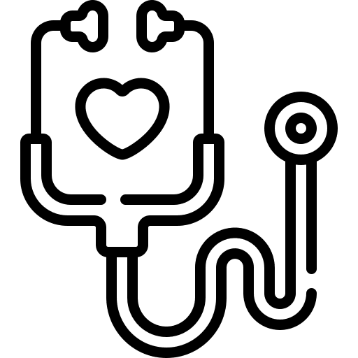 Medical check heart health healthcare and medical icon