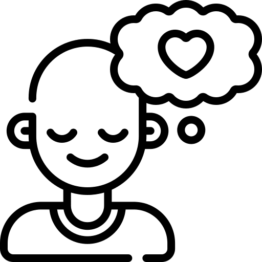 Mental health psychology cancer healthcare and medical icon