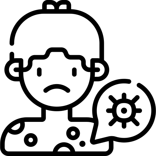 Skin cancer medical skin cancer illness icon