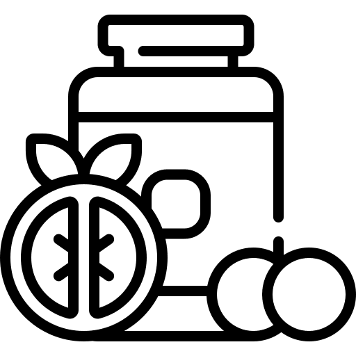 Vitamins drug supplement capsule icon