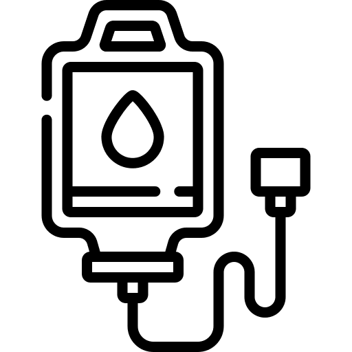 Blood donation medicine dropper blood transfusion blood bag icon