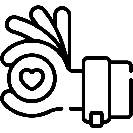 Charity money heart give icon