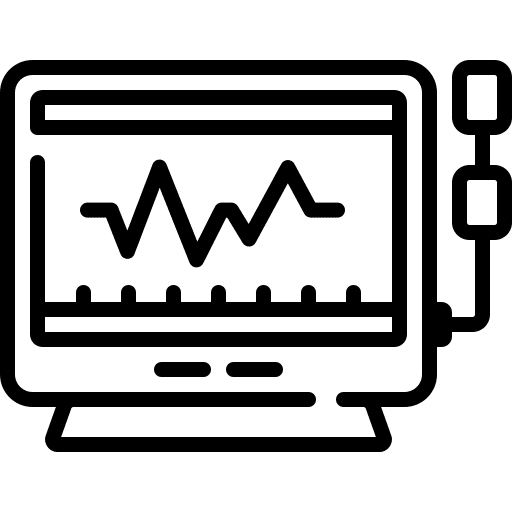 Electrocardiogram cardiogram hospital electrocardiography icon
