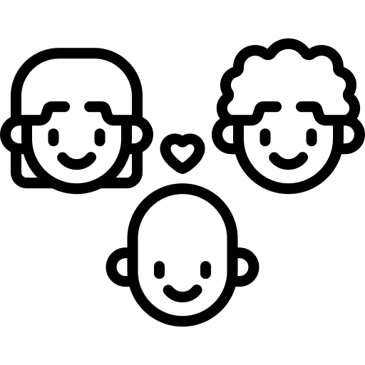 Family family young cancer icon