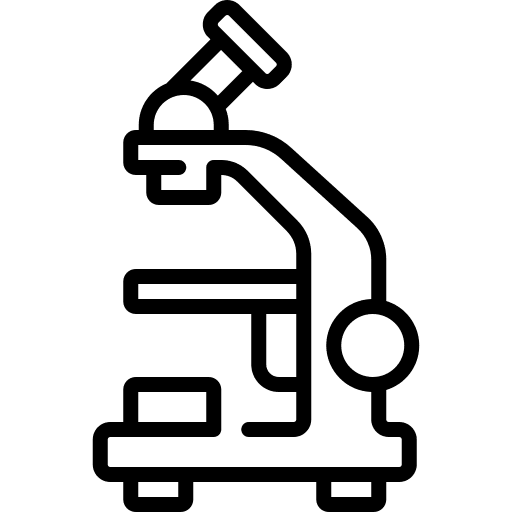 Microscope research microscope education icon