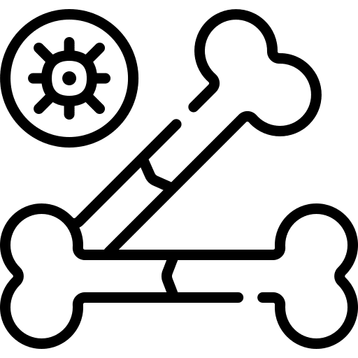 Bone cancer healthcare bone cancer medicine icon