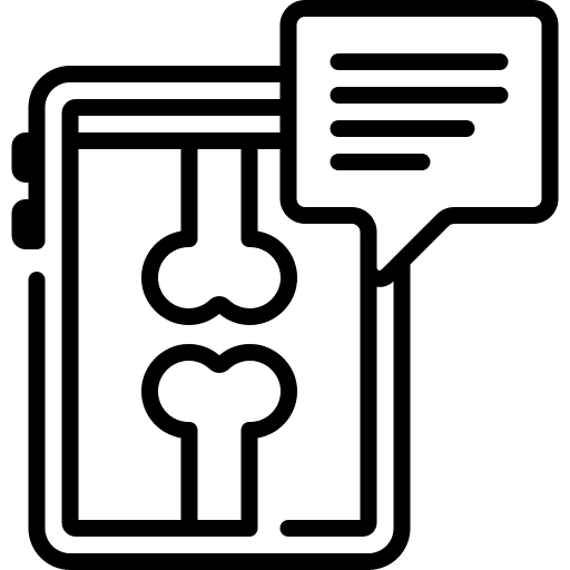 X ray bone x ray radiography icon