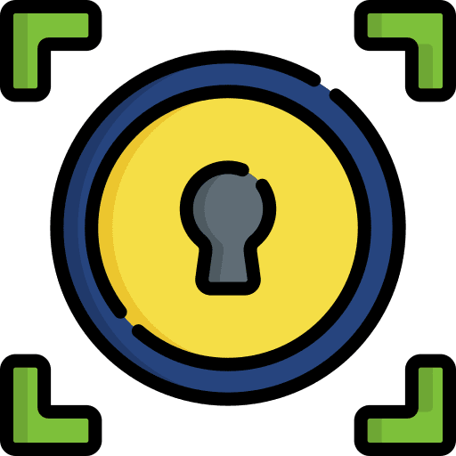 Keyhole block ui padlock icon