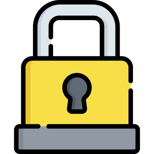 Padlock secure password restricted icon