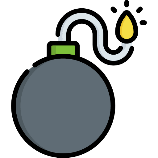 Bomb cyber attack miscellaneous bomb icon