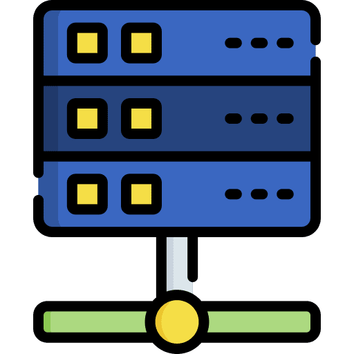 Server server seo and web network icon