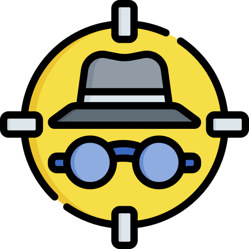 Target detection security system icon