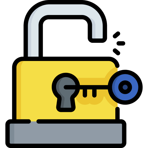 Unlocked unlocked unlock secure icon