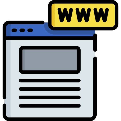 Web search world wide web domain icon