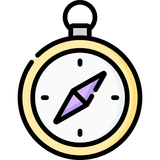 Compass maps and location orientation ui icon