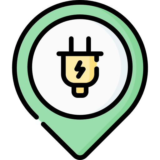 Electric point electricity geolocalization placeholder icon