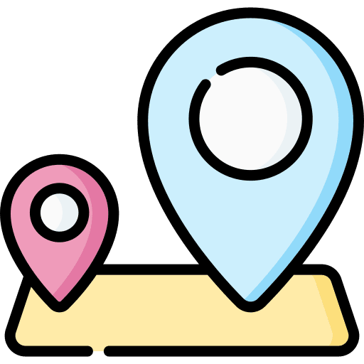 Location gps maps and location map pointer icon