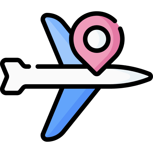 Plane airplane placeholder gps icon