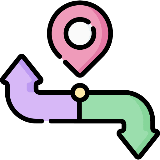 Location gps direction arrow icon