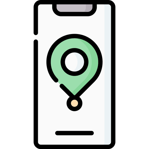 Location location map pointer smartphone icon