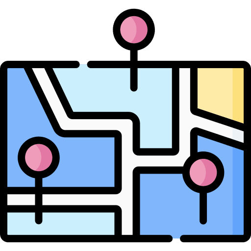 Map map maps and location placeholder icon