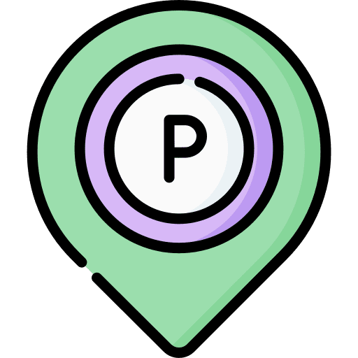 Parking parking geolocalization map pointer icon