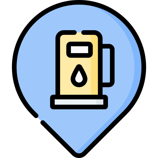 Petrol station gps geolocalization placeholder icon