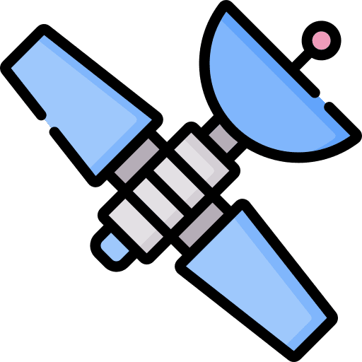 Satellite satellite space electronics icon