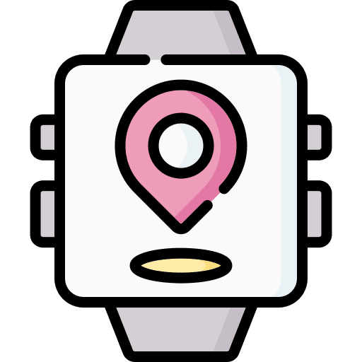 Smartwatch geolocalization map pointer gps icon