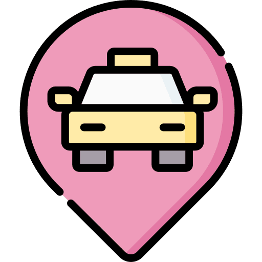 Taxi map pointer maps and location gps icon