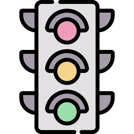Traffic lights electronics traffic lights road signal icon