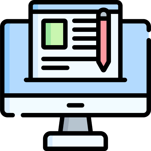 Blog pencil blogging post icon