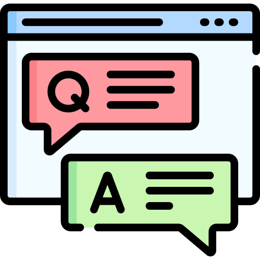 Faq marketing page communications icon