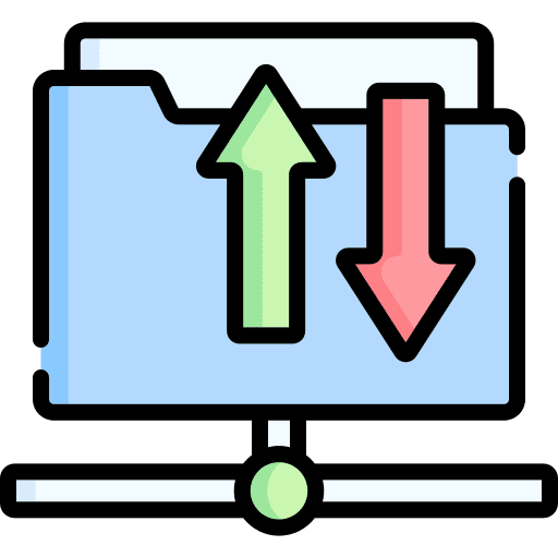 Ftp protection ui data transfer icon
