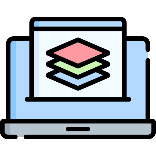 Layers development web web development icon